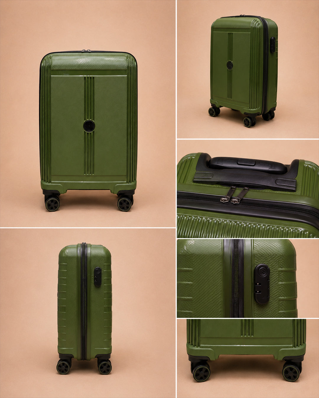 DRN VLZ 005 OLIVE KABİN BOY VALİZ