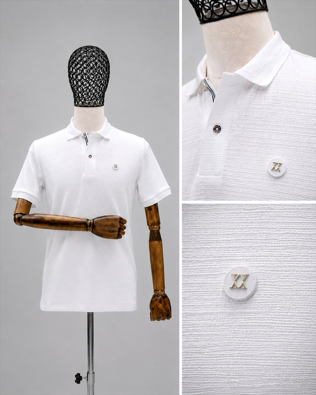 DRN TSHRT 502384 MİNİMAL LOGO DETAYLI POLO YAKA TİŞÖRT