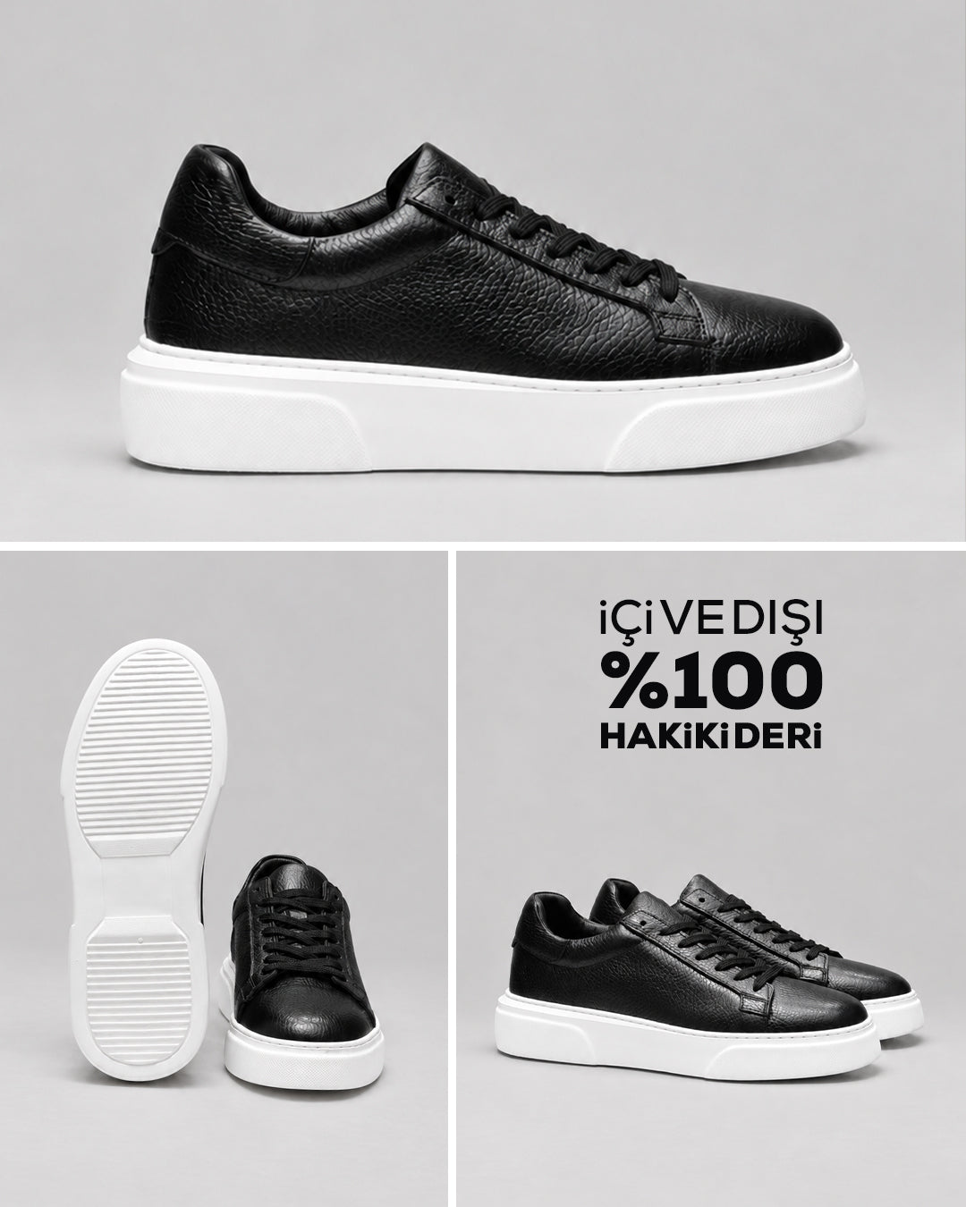 DRN AYK 1506 iÇi VE DIŞI %100  HAKiKi DERi SNEAKER