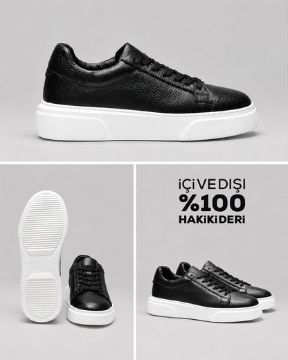 DRN AYK 1506 iÇi VE DIŞI %100  HAKiKi DERi SNEAKER