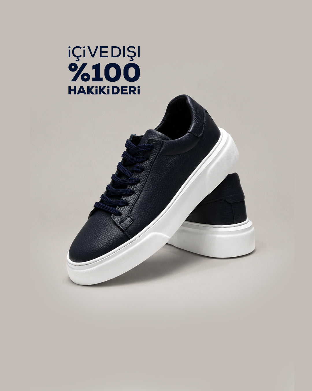 DRN AYK 1506 iÇi VE DIŞI %100  HAKiKi DERi SNEAKER