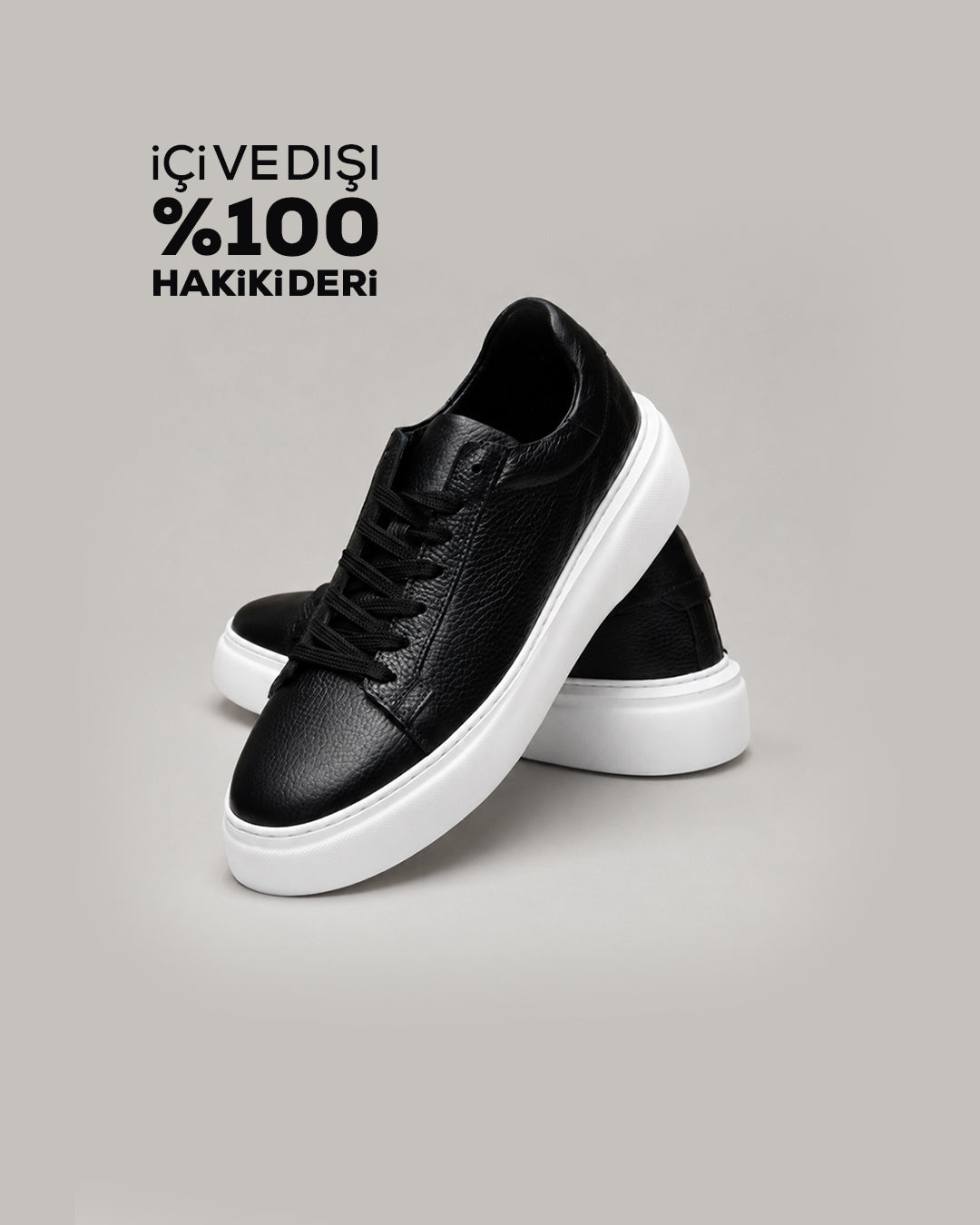 DRN AYK 1506 iÇi VE DIŞI %100  HAKiKi DERi SNEAKER