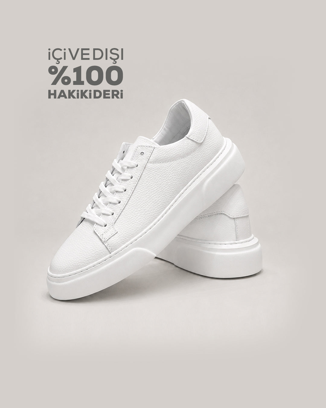 DRN AYK 1506 iÇi VE DIŞI %100  HAKiKi DERi SNEAKER