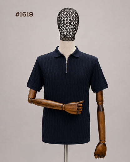 DRN TSHRT 1619 FORMENTİ YARIM FERMUAR POLO YAKA
