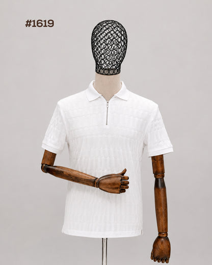 DRN TSHRT 1619 FORMENTİ YARIM FERMUAR POLO YAKA