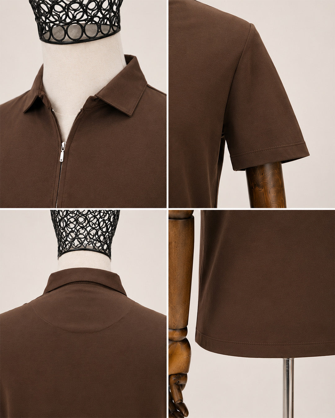 DRN TSHRT 1334 FERMUAR DETAYLI POLO YAKA