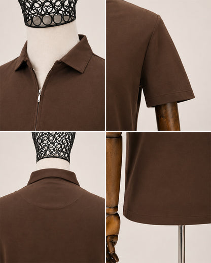 DRN TSHRT 1334 FERMUAR DETAYLI POLO YAKA