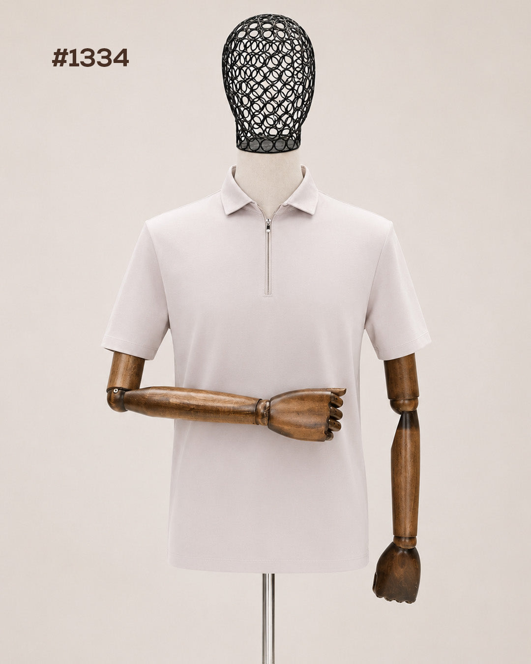 DRN TSHRT 1334 FERMUAR DETAYLI POLO YAKA