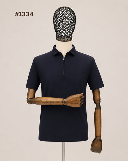 DRN TSHRT 1334 FERMUAR DETAYLI POLO YAKA
