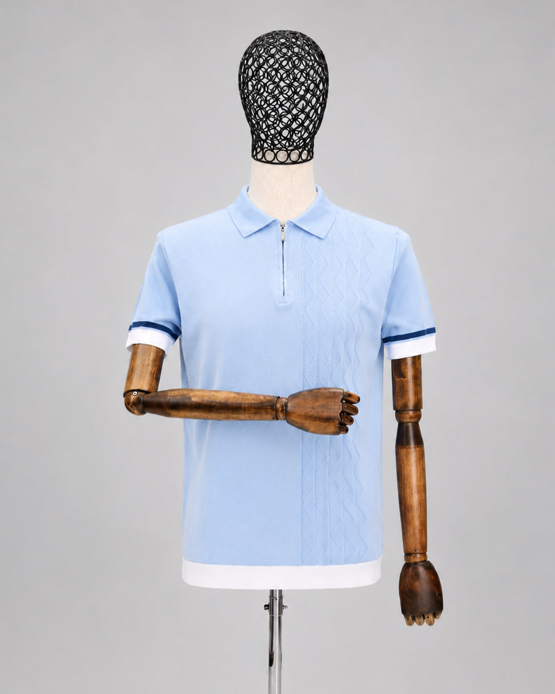 DRN TSHRT 1706 FERMUARLI POLO YAKA TRİKO