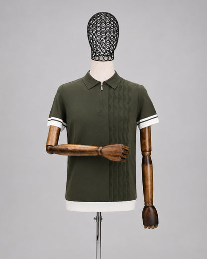 DRN TSHRT 1706 FERMUARLI POLO YAKA TRİKO
