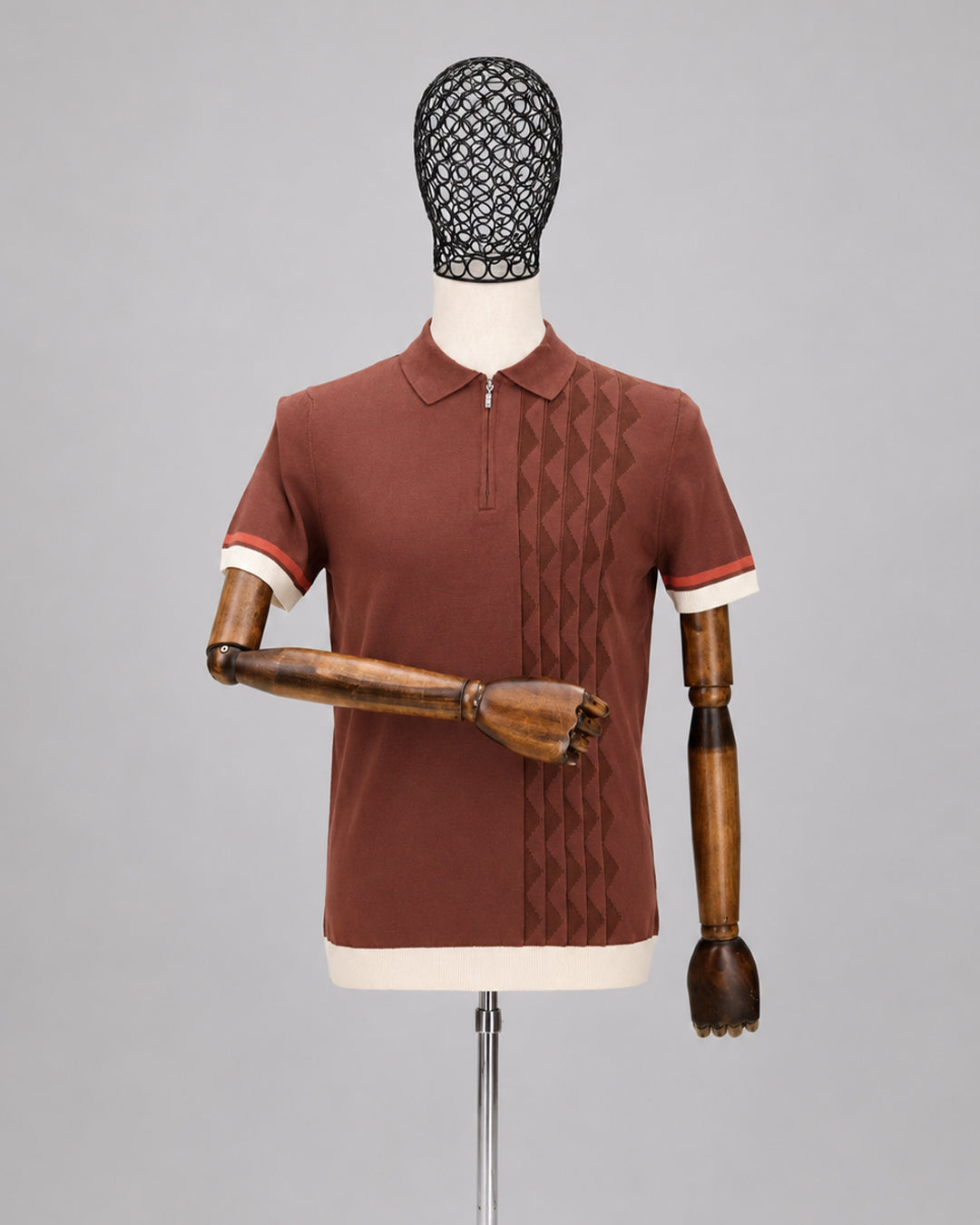 DRN TSHRT 1706 FERMUARLI POLO YAKA TRİKO