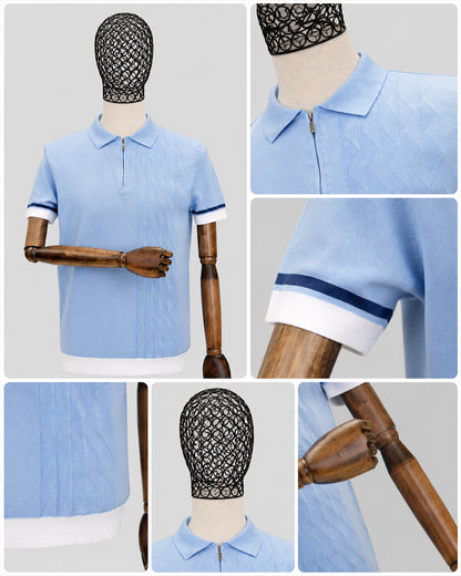 DRN TSHRT 1706 FERMUARLI POLO YAKA TRİKO