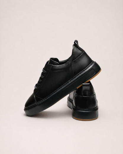 DRN AYK 063 NOIR DERİ SNEAKER