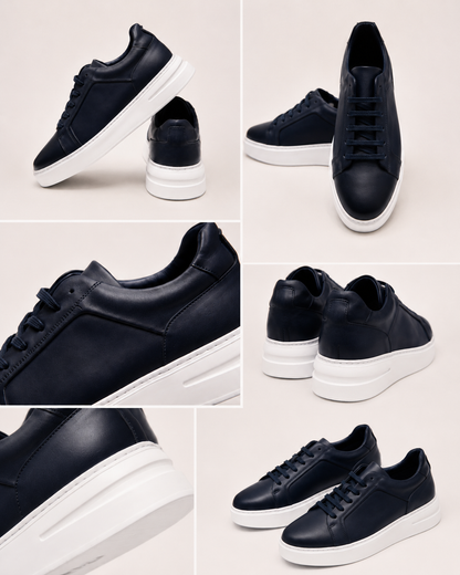 DRN AYK 063 NOIR DERİ SNEAKER