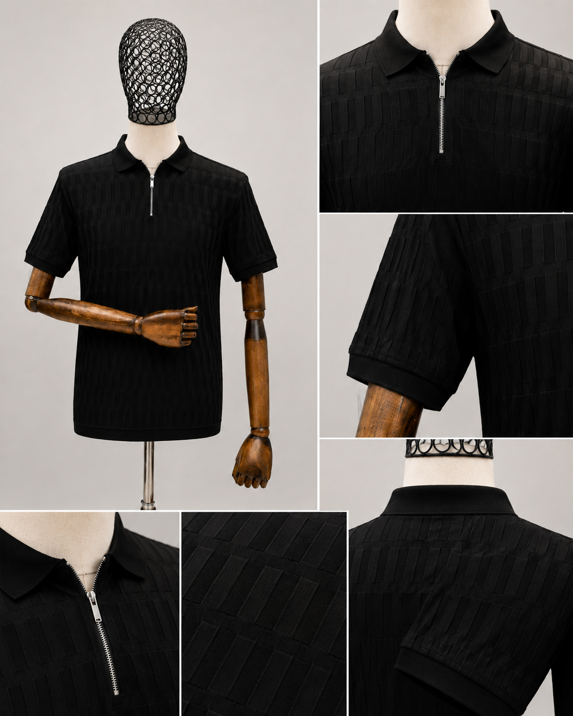 DRN TSHRT 1619 FORMENTİ YARIM FERMUAR POLO YAKA